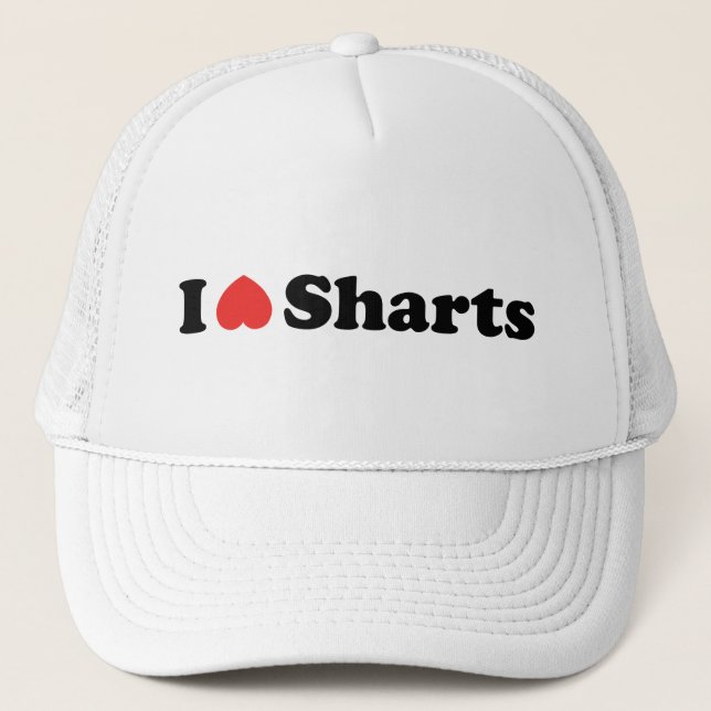 Boné Eu Amo Sharts (Frente)