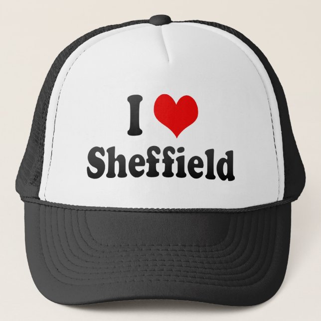 Boné Eu amo Sheffield, Reino Unido (Frente)