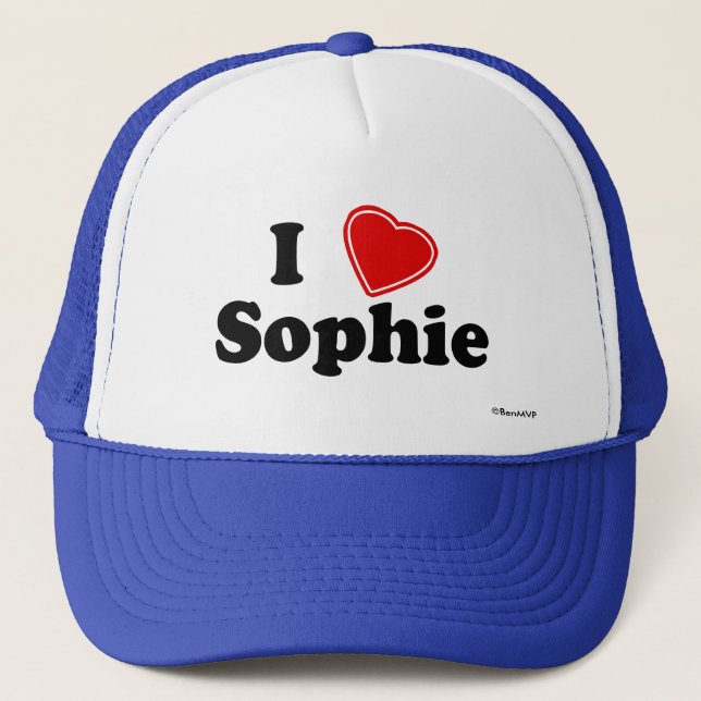 Boné Eu amo Sophie (Frente)