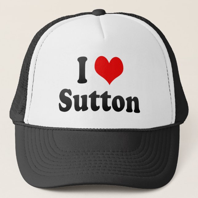 Boné Eu amo Sutton, Reino Unido (Frente)