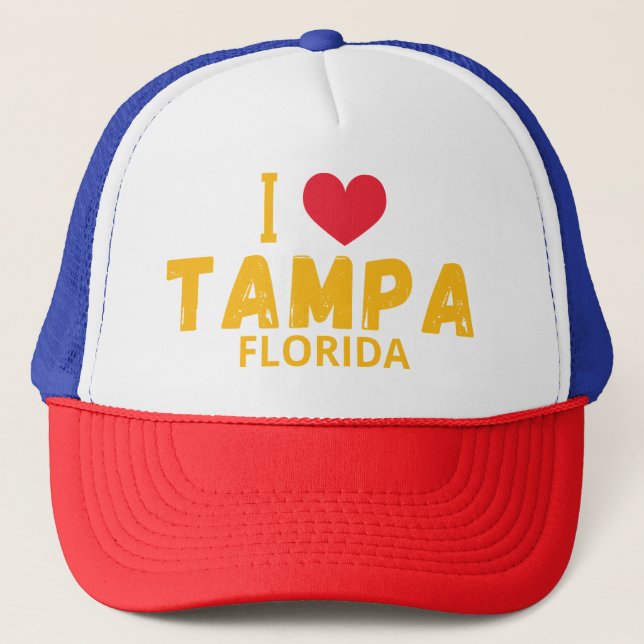 Boné Eu amo Tampa, Flórida (Frente)