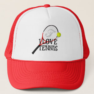 Boné Eu amo Tênis - Racquet e Ball
