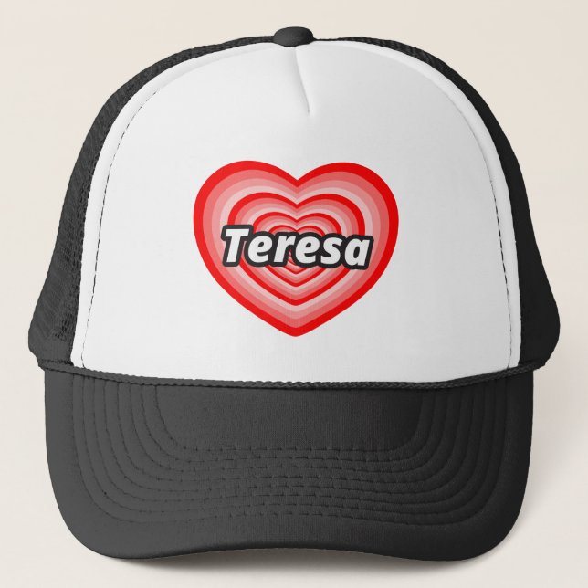 Boné Eu amo Teresa (Frente)