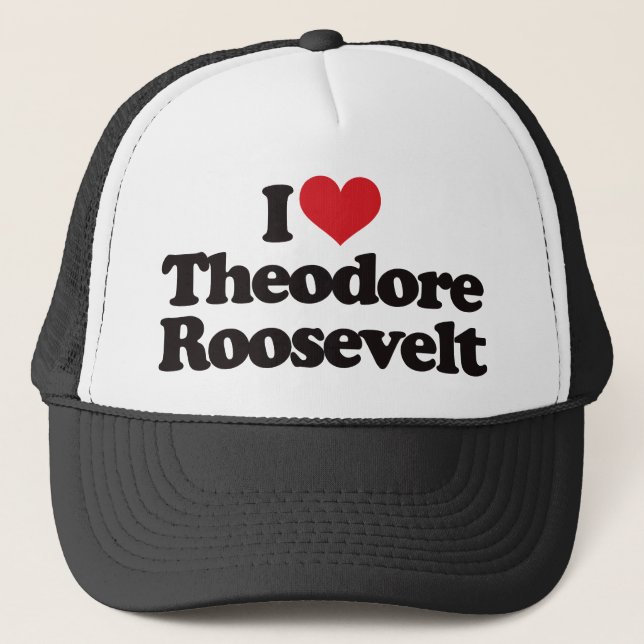 Boné Eu amo Theodore Roosevelt (Frente)