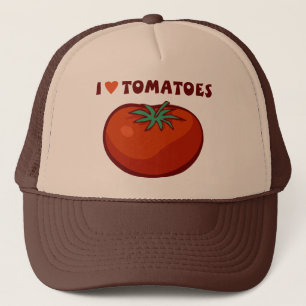 Boné Eu amo tomates