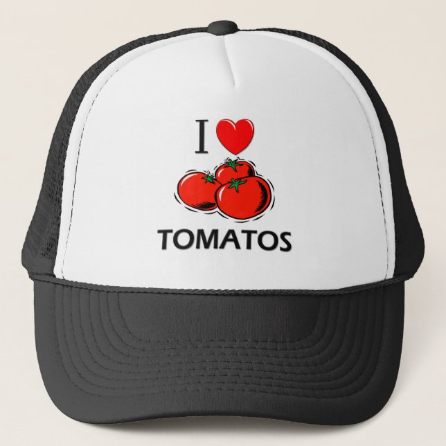 Boné Eu Amo Tomatos (Frente)