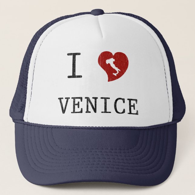 Boné Eu amo Veneza (Frente)