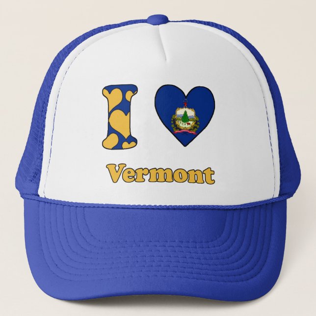 Boné Eu amo Vermont (Frente)