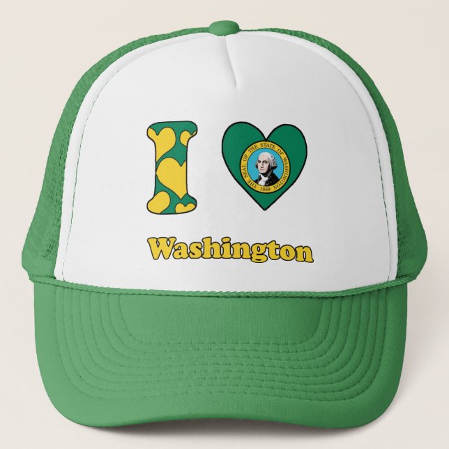 Boné Eu amo Washington (Frente)