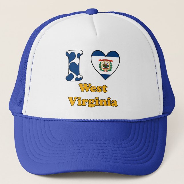 Boné Eu amo West Virginia (Frente)