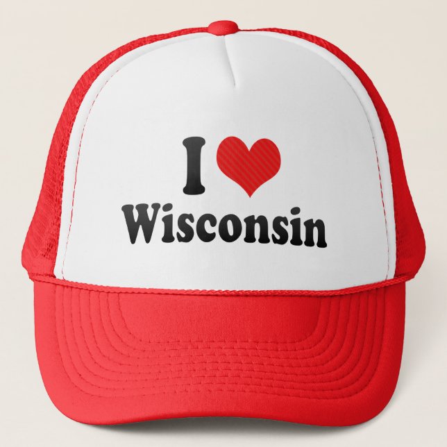 Boné Eu amo Wisconsin (Frente)