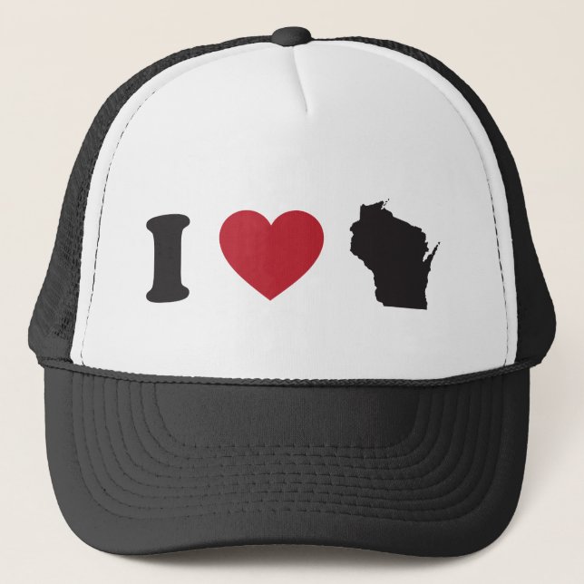 Boné Eu amo Wisconsin (Frente)