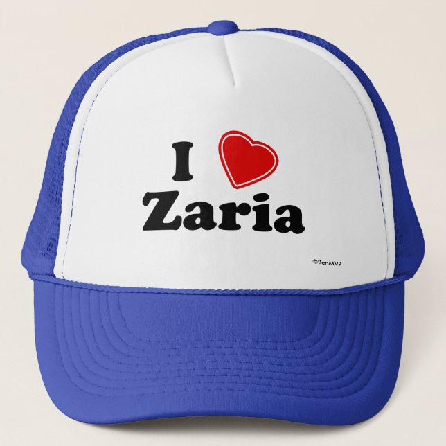Boné Eu amo Zaria (Frente)