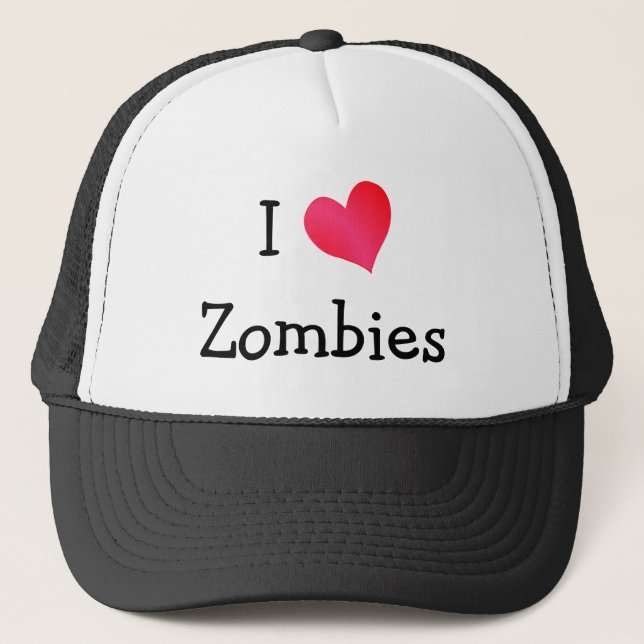 Boné Eu Amo Zombies (Frente)