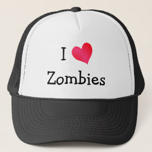 Boné Eu amo zombis