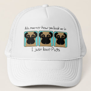 Boné Eu apenas amo Pugs