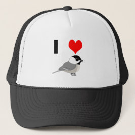 Boné Eu coração Chickadees