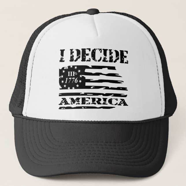 Boné Eu decido a América #USAPatriotGraphics © (Frente)