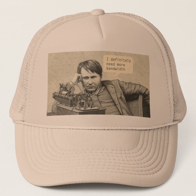 Boné Eu definitivamente preciso de mais largura de band (Frente)