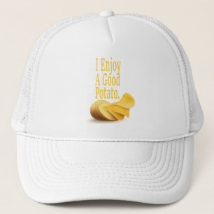Boné Eu Desfruto de um Bom Design de Comida Engraçado d