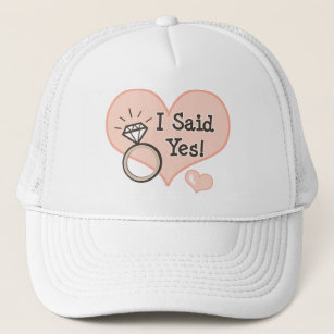 Boné Eu disse sim o chapéu da noiva do noivado
