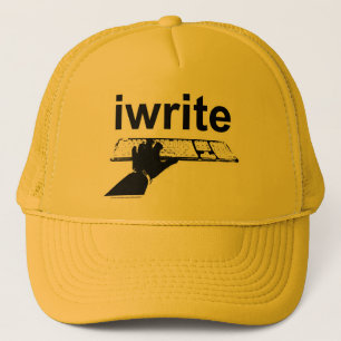 Boné Eu Escrevo Design único de slogan do autor épico