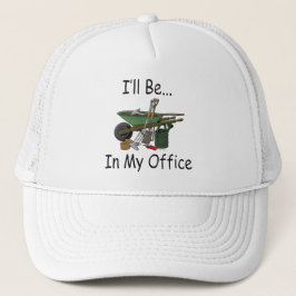 Boné Eu estarei em meu escritório [o jardim]