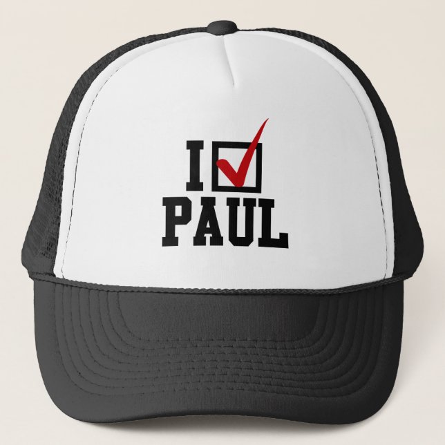 Boné Eu ESTOU VOTANDO PARA RON PAUL (Frente)