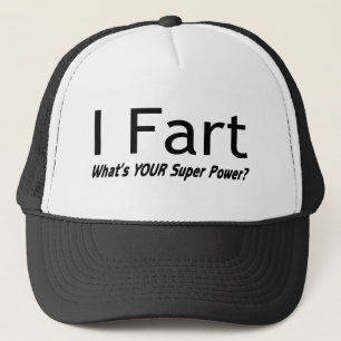 Boné Eu Fart o que é seu poder super