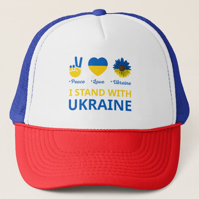 Boné Eu fico com a ucrânia (Frente)
