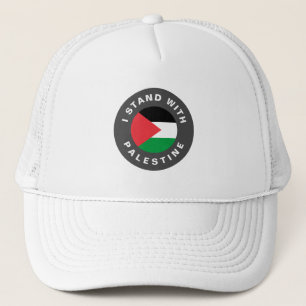 Boné Eu fico com o texto personalizado da bandeira Pale