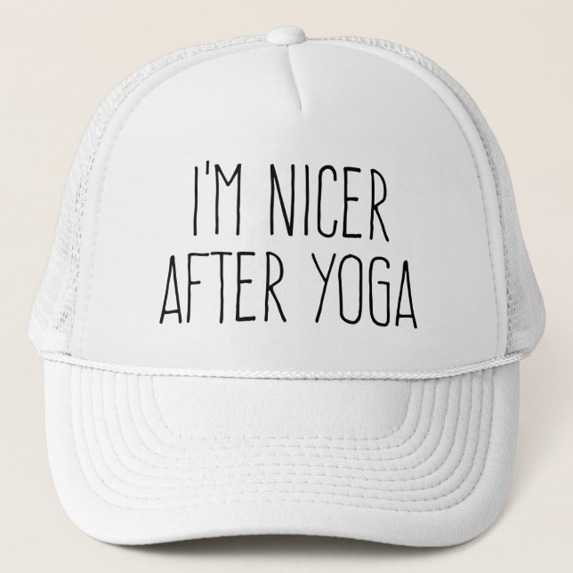 Boné Eu Fico Mais Simpático Depois do Yoga (Frente)