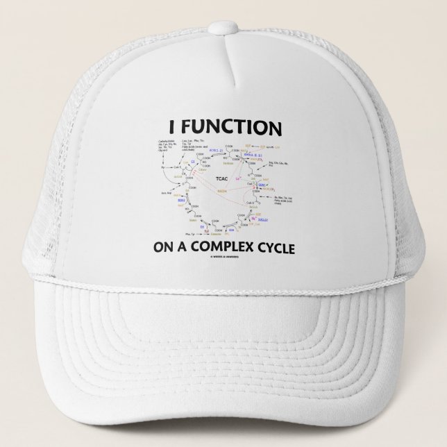 Boné Eu Funciono Em Um Ciclo Complexo (Humor do Ciclo d (Frente)