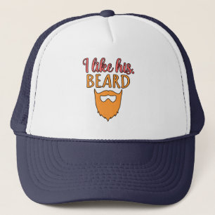 Boné Eu Gosto Da Barba Dele Casal Romântico De Dias de