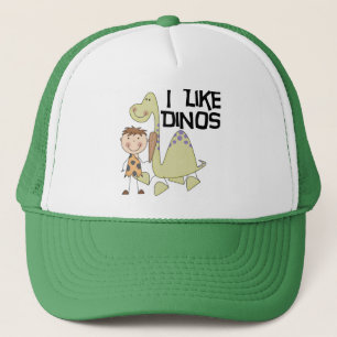 Boné Eu gosto de Dinos - camiseta e presentes do menino