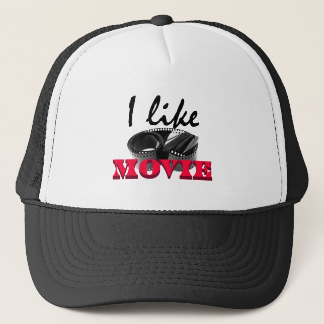 Boné Eu gosto de filme (Frente)