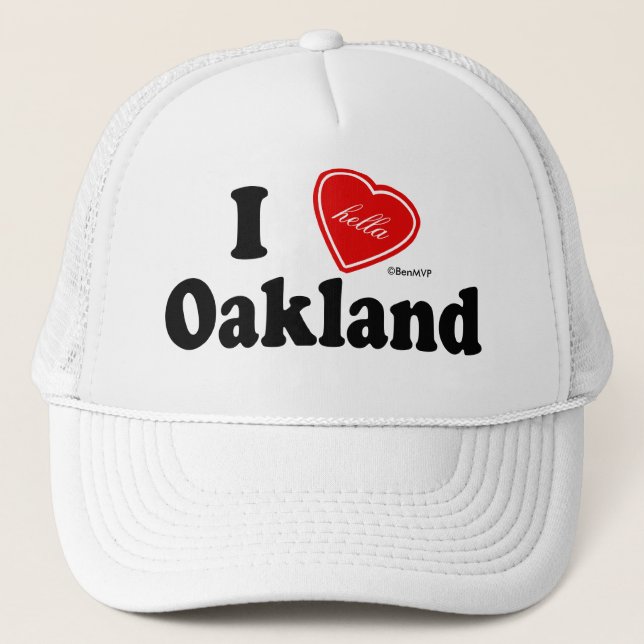 Boné Eu (Hella) amo Oakland (Frente)