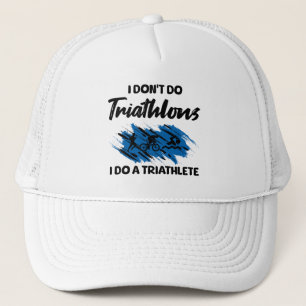 Boné Eu não faço triatletas Eu faço um triatleta engraç