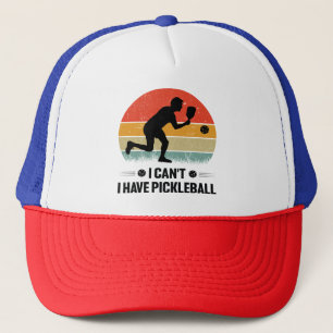 Boné Eu não posso comer picleball, Pickleball Lover