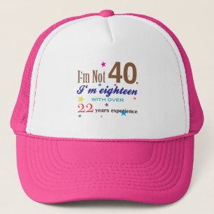 Boné Eu não sou 40 - presente de aniversário engraça