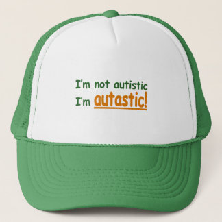 Boné Eu não sou autístico mim sou Autastic!