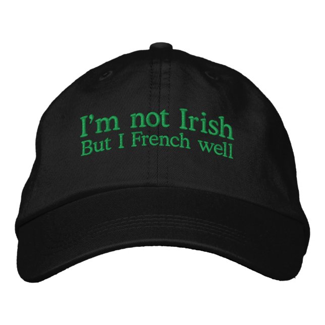 Boné Eu não sou irlandês (Frente)