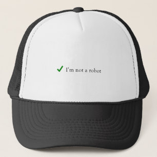 Boné Eu não sou uma verificação engraçada Captcha d