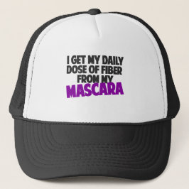 Boné Eu obtenho minha dose diária da fibra de meu rímel