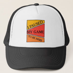 Boné Eu Pausar Meu Jogo Para Estar Aqui Camiseta de Vid