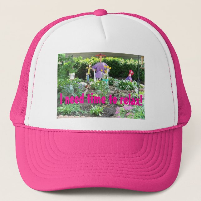 Boné Eu preciso a hora de relaxar!!!  Chapéu (Frente)