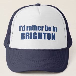 Boné Eu Preferiria Estar Em Brighton Utah