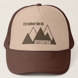 Boné Eu Preferiria Estar Em Spearfish Dakota do Sul Mon