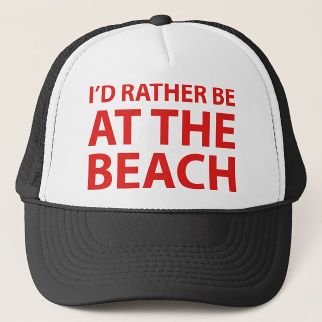 Boné Eu Preferiria Estar Na PRAIA (Frente)
