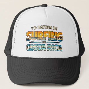 Boné Eu Preferiria Estar Surfando na Costa Rica
